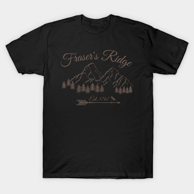 Fraser's Ridge North Carolina Est 1767 T-Shirt by MalibuSun